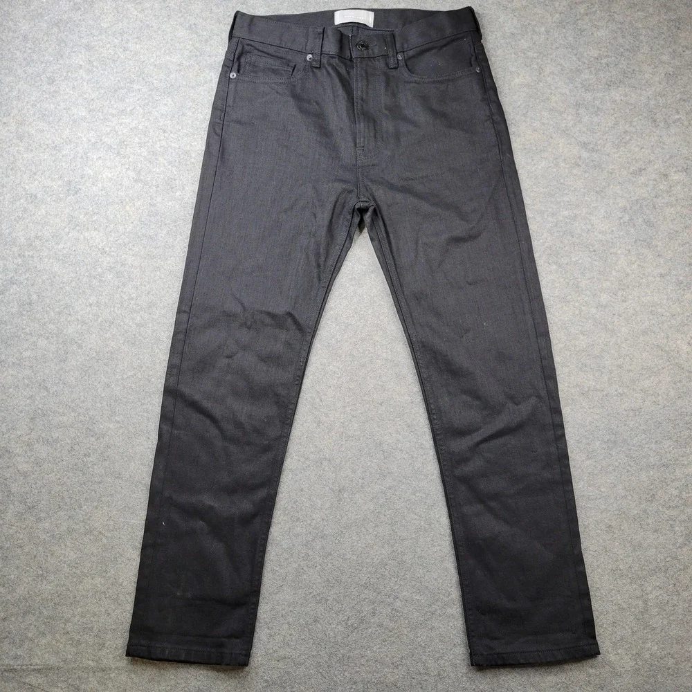 Everlane Jeans Mens 27 Regular Dark Wash Black Slim Straight Stretch Denim Pants